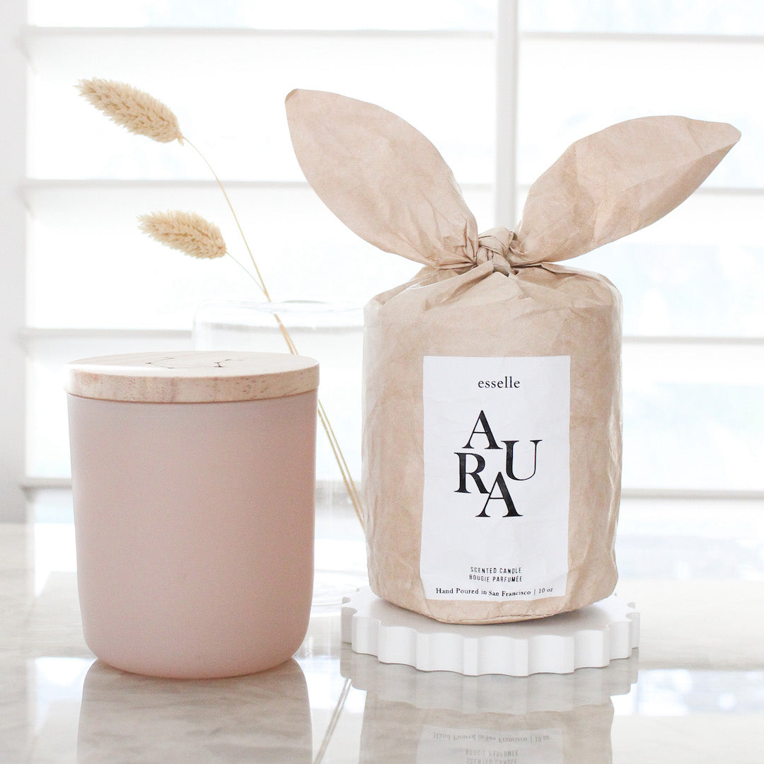 Teakwood Leather Coconut Wax Candle